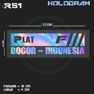 CUTTING STICKERS WITH F PLATE WRITING BOGOR INDONESIA | RS1 JBT