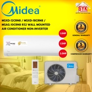 SYK MIDEA 1Hp MSAG-10CRN8 1.5Hp MSXD-12CRN8 2Hp MSXD-18CRN8 Xtreme Dura R32 Air Conditioner Aircon Penghawa Dingin