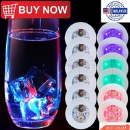 MH 3 Mode Colorful LED Wine Liquor Bottle Coaster Sticker/ Luminous Drinking Glass Cup Mat/ Atmosphere Light Cup Sticker