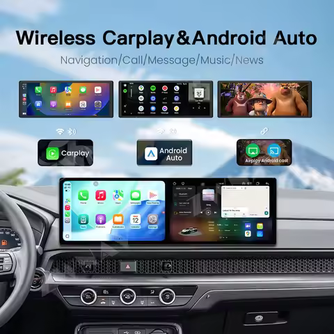 10.1+10.1 inch Carplay Car Radio Touch Screen For Honda CR-V 2023 Android 15 GPS Navigation Car Mult