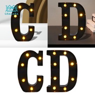 [Gralara] LED Marquee Letter Light Light up Alphabet Sign Black Lighted Marquee Letter for Home Enga
