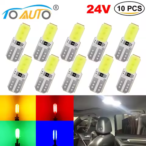 T10 LED Canbus Car Lights W5W 194 168 Parking Light Clearance Dome Reading Interior Trunk 24V Auto L