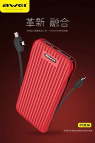 AWEI /Powerbank / fast charging large capacity 10000 mA / Apple / Android / General / P80K