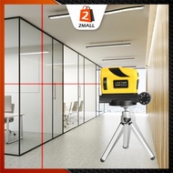 2MALL 4 In 1 Automatic Laser Level Dot Line Vertical Cross Line with Tripod Laser Level Meter