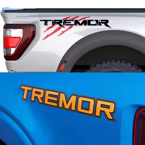 Pair Offroad Mountain Scratches Decal Truck Orange Stickers Vinyl Decoration for Ford Bedside F-150 