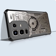 Luxur Phone Casing For Infinix Note 50 40 Pro Plus 4G 5G 50X 50S 40X 40S Clear Acrylic Fall Preventi