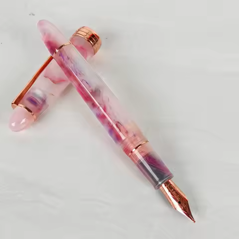 Kaigelu 356 Resin Fountain Pen N/M/F Nib Golden Clip School Office Supplies Business Writing Ink Pen