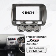 PROMO- FRAME HEAD UNIT DOUBLE DIN JAZZ 9" INCH 2005-2007- SparepartVin
