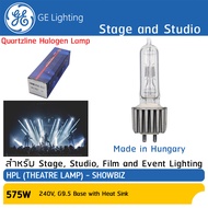 หลอดไฟโรงละคร HPL575 575W 240V ขั้ว G9.5 พร้อม Heat sink ระบายความร้อน #88477 GE lighting : Theatre 