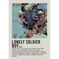 【READY STOCK】Poster Cover Album Lonely Soldier Boy by ​Hujan for room/wall/gift/barber