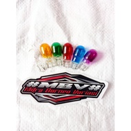 UNGU MERAH HIJAU TURN SIGNAL BULB LIGHT BULB MOTORCYCLE CAR PLUGSenja T13 12V 10 WATT WHITE PURPLE G