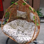 11🐱‍🐉Real Rattan Nacelle Chair Swing Bird's Nest Balcony Cradle Chair Single Double Glider Rattan Chair Indoor Outdoor L