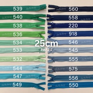 (PART 2 - 25cm) Japanese Zipper 25 cm 1 DOZEN / 12pcs Per Dozen Invisible Zipper Hidden Zipper Short