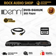 DENN DVD‑94HUK Karaoke DVD Player 🎤 | HDMI Output | USB / MP3 / CD Playback | 2 Mic Inputs
