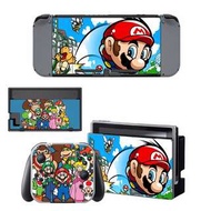 全新Nintendo Switch Super Mario 保護貼 有趣貼紙 包主機2面+2個手掣)