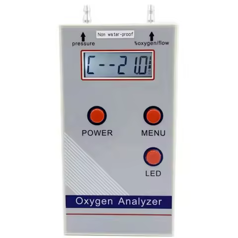 A22I Oxygen Analyzer Professional Portable O2 Oxygen Concentration Meter Detector 21%-95.6% O2 Meter