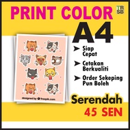 Bundle 50pcs Print A4 Full Color Laser | Document Printing | Poster A4 | a4 PRINT COLOR