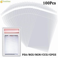 LONTIME 100 Sheets PSA BGS Card Brick Film, Transparent Durable PSA BGS Slab Sleeve,  Waterproof Str