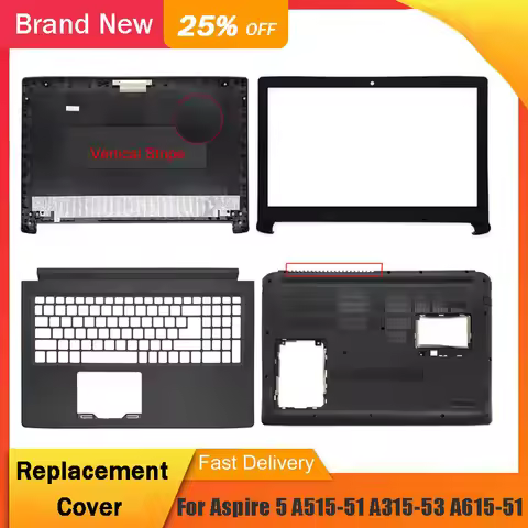 New For Acer Aspire 5 A515-51 A515-51G A315-53G A515-41 A515-41G A615-51 N17C4 Back Top Cover Front 