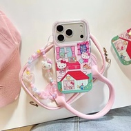 House Kitty Phone Cover with Bracelet,For iPhone 17Promax 17Pro 17 16 15 14 13