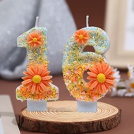 Girl Flower Creative Birthday Cake Creative Number Candle Princess Handmade Birthday Decoration Part