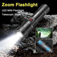 New Product Super Strong Zoom Function Flashlight LED MINI Flashlight With Telescopic Zoom