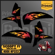 Striping Sticker Scoopy FI 2016 2015 2014 2013 Motorcycle Variation List Skotlet Racing Printmi KP32
