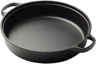 Luxshiny Cast Iron Pan Non- Stick Frying Pan Paella Pot Deep Frying Pan Fry Pans Omelette Pan Korean