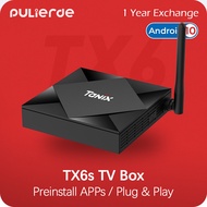 【Pre-install Apps】TX6s 4GB 64GB Android Box Tv H616 Android 10 Bluetooth 2.4G+5G WiFi 4K PULIERDE Smart Android box IPTV Malaysia Set Top Box for TV