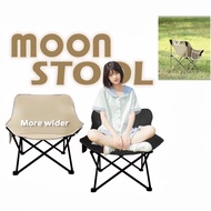 SF_ Foldable Moon Stool Outdoor Camping Chair Fishing Picnic Hiking Chairs Beach Kerusi Lipat Kerusi Perkhemahan