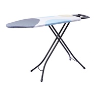 brabantia Ironing Board C 124X45Cm Solid Steam Iron Rest Black Frame - Spring Bubbles