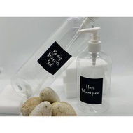 Waterproof Body wash and bathroom sticker. Hand wash sticker. Sanitizer Sticker. Stiker sabun mandi.