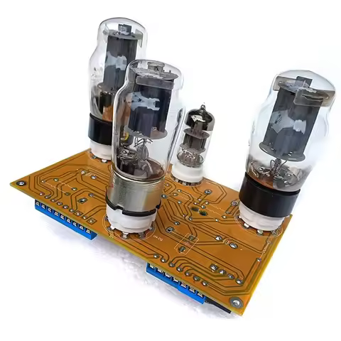6N2 pushes 6P3P Replace 6L6 KT66 EL34 Vacuum tube Amplifier Board 6W * 2 Stereo 5Z4P Tube Rectifier 
