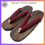 Fuuka Fuuka Geta Ladies Paulownia Geta Burnt Geta Yukata Women Free Size Maroon