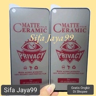 LAYAR TEMPER GLASS ANTI-SCRATCH SPY PRIVACY OPPO A54/ A53/ A33/ A32/ A92/ A74-4G CERAMIC FILM FRONT 