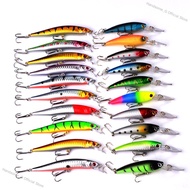 Handsome_G Official Store 20pcs/lot Minnow Fishing Lures 10cm/3.5cm 2 Models Crankbait Spinner Baits