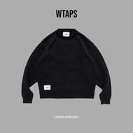 --WTAPS SIGN SWEATER LOGO Black 242MADT-KNM04