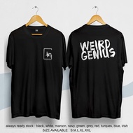 T-shirt / T-shirt Distro WEIRD GENIUS EDM INDONESIA PREMIUM