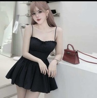 Đầm MPB 2 S NHÚN BÈO Ngực VÁY xòe dáng ngắn siêu tôn dáng (kèm quần rời Thảo cherry stroe