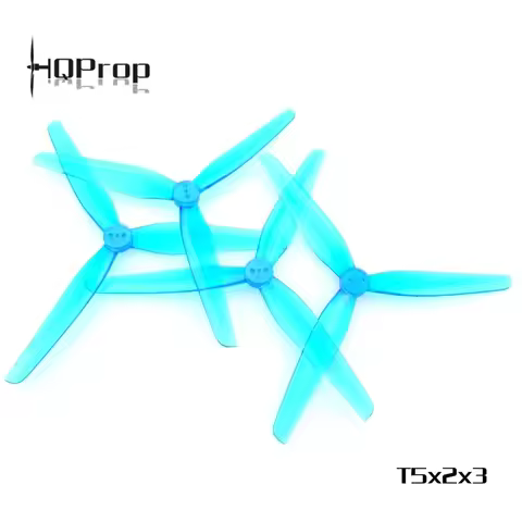 4Pair HQ HQProp Durable Prop T5X2X3 5020 Poly Carbonate 5 Inch 3 Blade Propeller for Brushless Motor