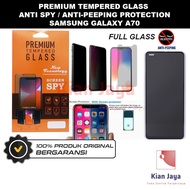 Tempered Glass Samsung Galaxy A70 Anti Spy Privacy Peep Screen Protector Full Glass Antispy Anti-Scr