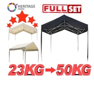 Super Berat A Shape Gazebo Heavy Duty Night Market Canopy Foldable Car Tent Full Set Pasar Malam