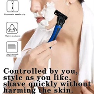 Three-layer manual razor set, shaving razor, pubic and armpit hair removal razor, available with 5 o