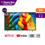 LG ทีวี NANO80 สมาร์ททีวี 86 นิ้ว 4K NanoCell UHD LED รุ่น 86NANO80ASA.ATM ปี 2025