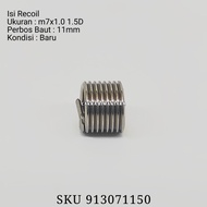 Recoil m7x1.0 1.5D helicoil m7 x 1.0 spring recoil perbos m 7