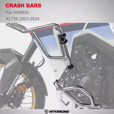 MTK Crash bars For HONDA XL750 2023-2024 Motorcycle Upper Fairing Frame Protection Bar Engine Protec