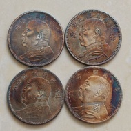 Exquisite Multicolored Semicircle Silver Dollars Four Mix Match Special Offer Free Shipping 11.7.002