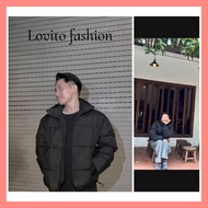 Boxy Midweight Life Jacket, Stuffed High Collar Long Sleeve Life Jacket N02