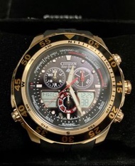Made in Japan 日本製,  日版Citizen PRO-MASTER eco-drive watch c660  星晨錶光動能雙顯示男裝潛水錶  購自日本，少帶，錶背膠膜未撕, 外殼無刮傷碰撞 ，約95%新！