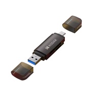 KODAK 2‐in‐1 SD/MicroSD Memory Card Reader Adapter C210 Dual USB‐C to USB‐A OTG High-Speed Transfer